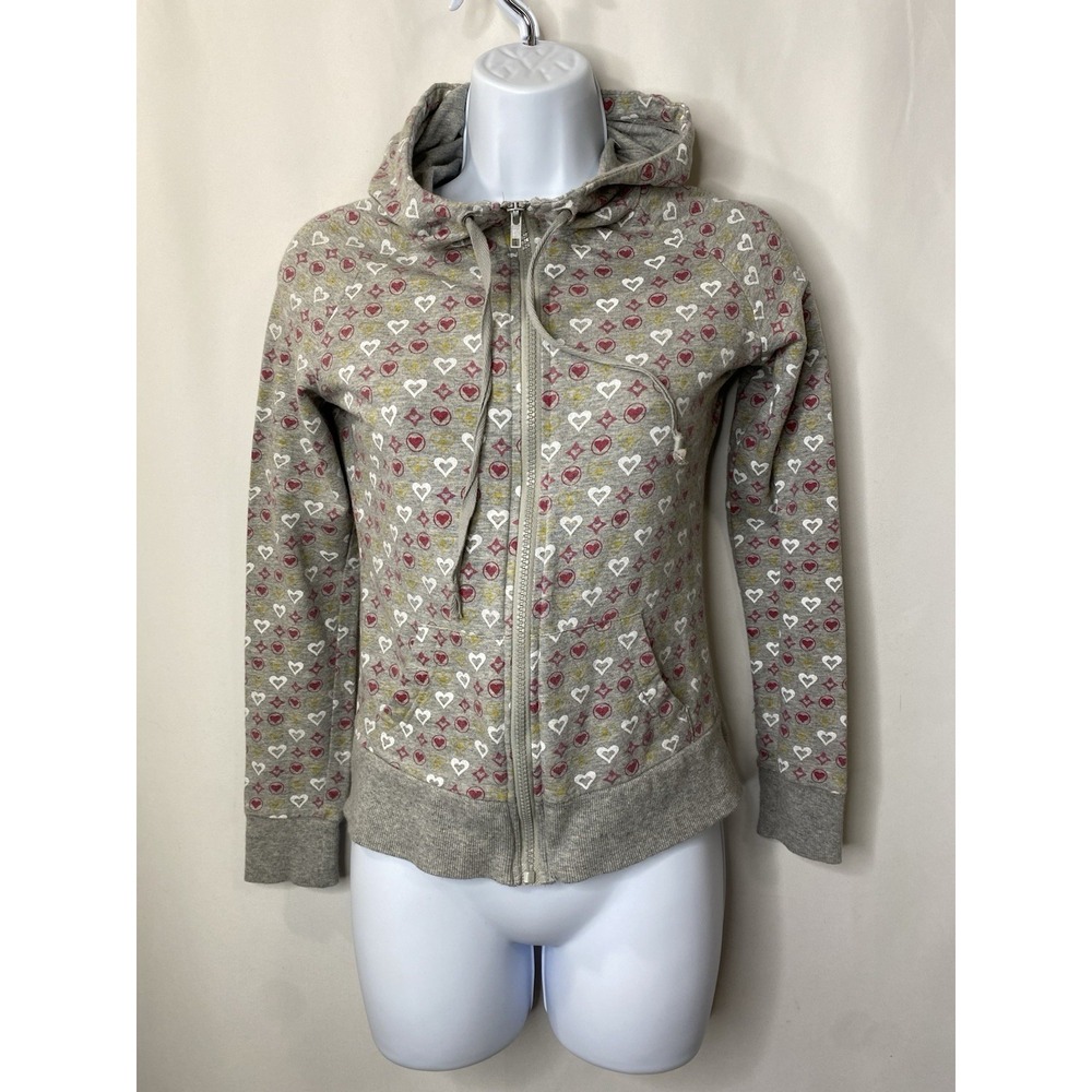 Vintage Say What? Jacket Size Small Y2K Hearts Kid Core Twee Kawaii E-Girl Fall